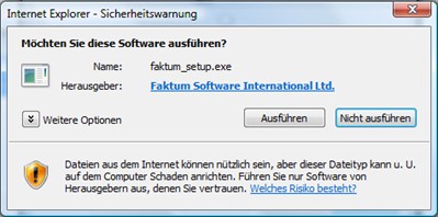 Rechnungsprogramm mit Internet Explorer herunterladen 